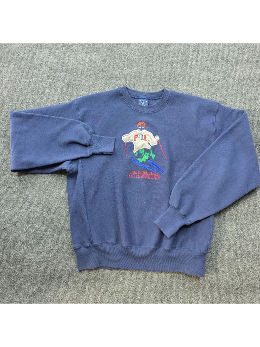 Vintage 90s Oarsman PSIA Ski Instructor Embroidered Sweatshirt XL Fleece Outdoor